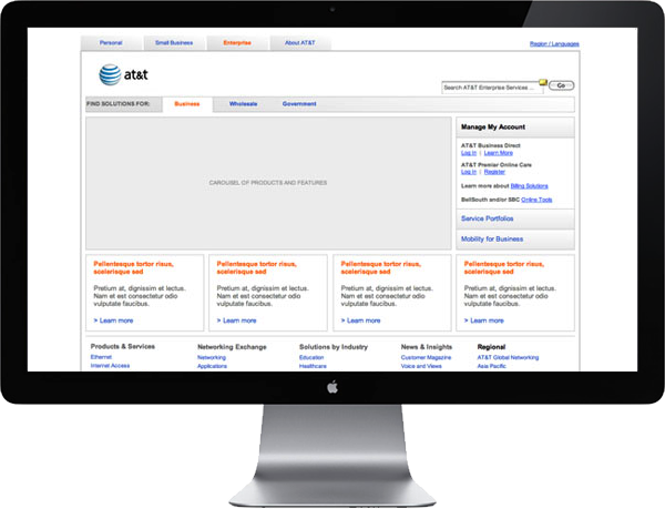 <b>ENTERPRISE BUSINESS SEARCH</b> : To offer an optimal search experience for customers who range from C-level to managerial to administration, we optimized the results interface to visually categorize content and help people easily find the type of information they're looking for.