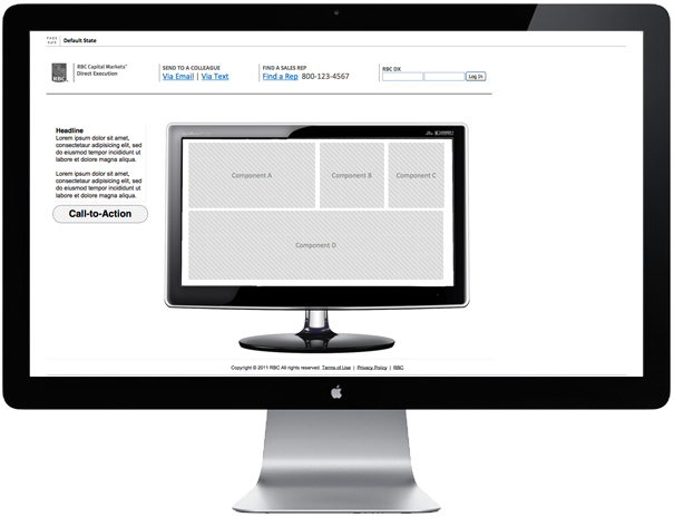 <b>MARKETING SITE</b> : Templated layout is devised for dynamic content served for new, existing and regional customers.