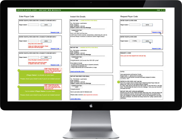 <b>MODULE STATES</b> : Clear diagrams of default or user-initiated module states and instances for developers and designers.